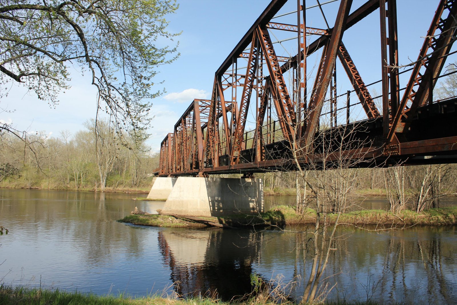 Looking east